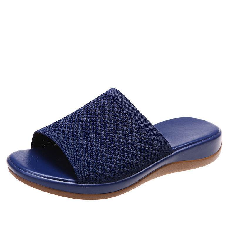 Women Shoes Summer Flat Sandals Casual Indoor Outdoor Slipper For Beach Shoes - Mubimart