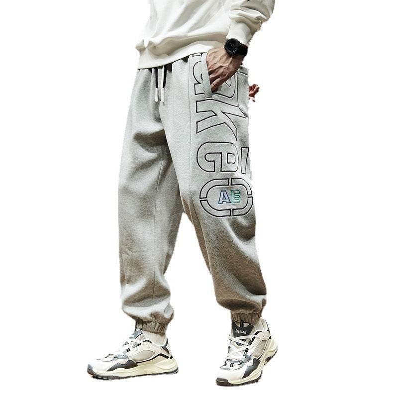 Men's Fashion Fleece Thick Sweatpants Plus Size - Mubimart
