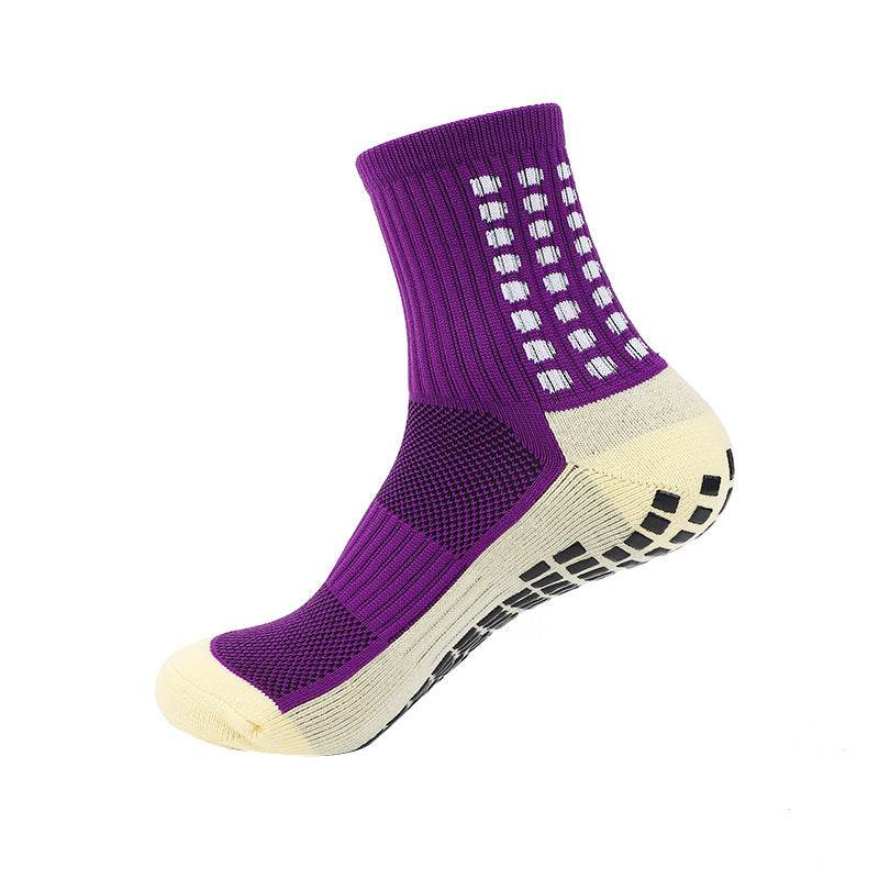 Professional Training Competition Thick Towel Bottom Middle Tube Glue Dispensing Non-slip Athletic Socks - Mubimart