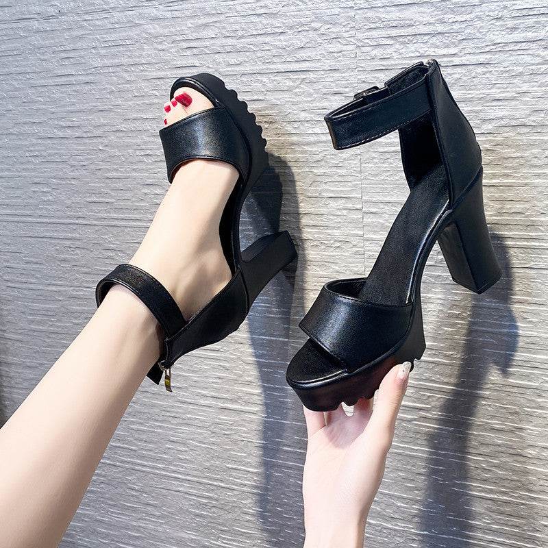 Quality Slingback Super Heel Roman Sandals - Mubimart