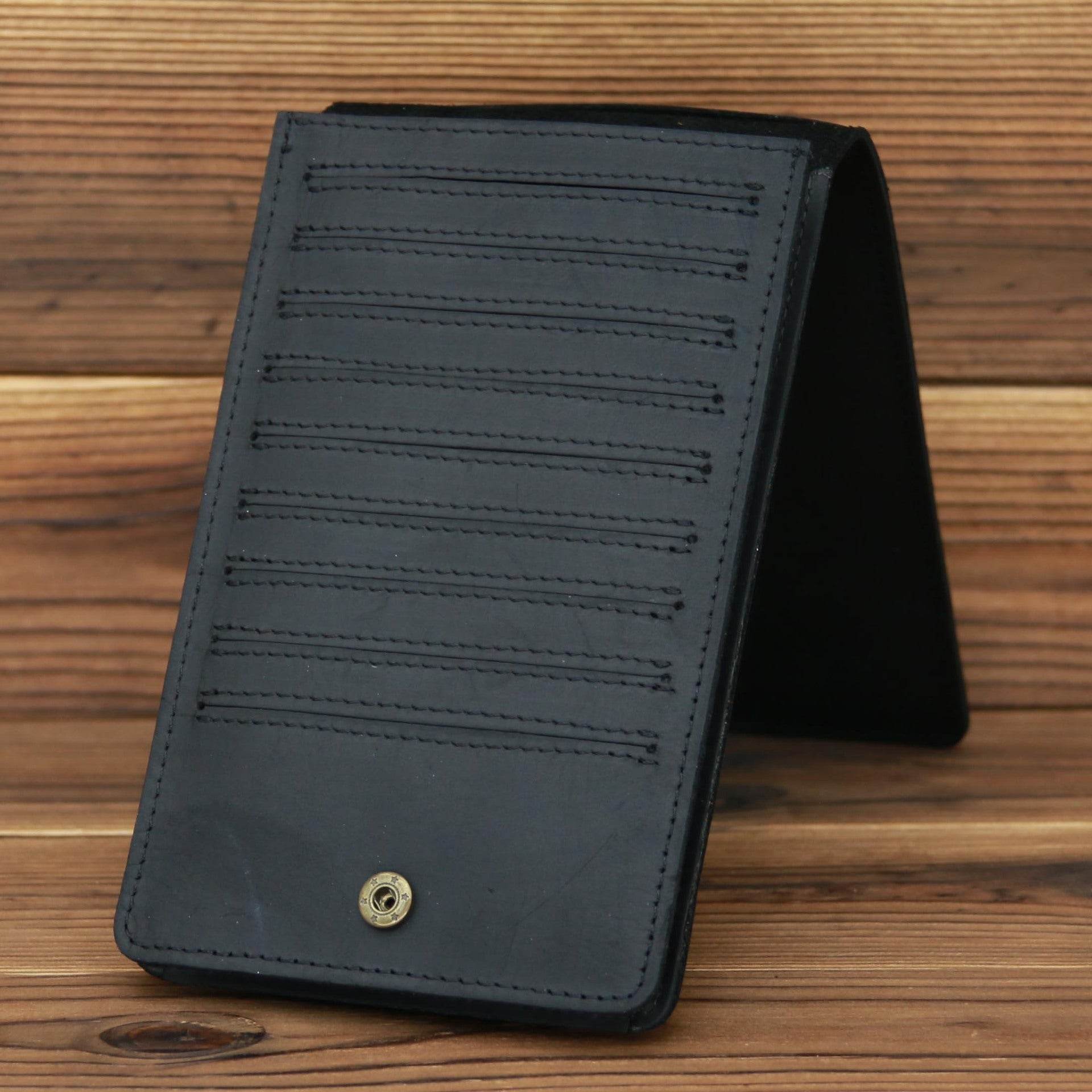 Men's Long Mobile Phone Bag Money Bag Head Layer Cowhide Crazy Ma Card Bag Wallet Card Clip Big Card Clip Thin - Mubimart