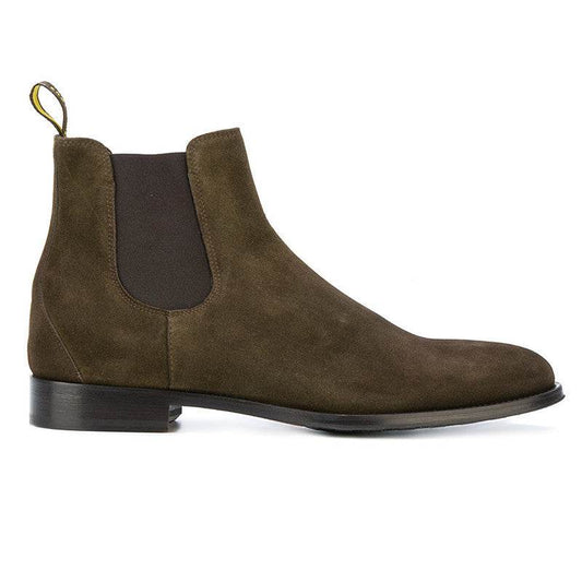 One-legged Booties Leather Pointed Toe Martin Boots - Mubimart