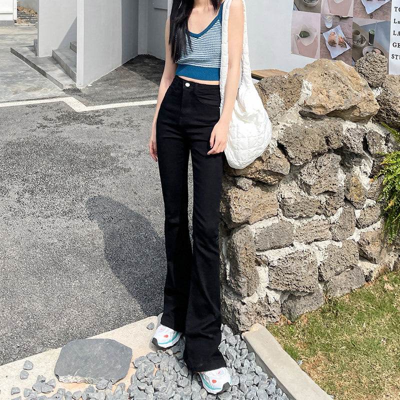 Women's Fashion Skirt High Waist Bootcut Jeans - Mubimart