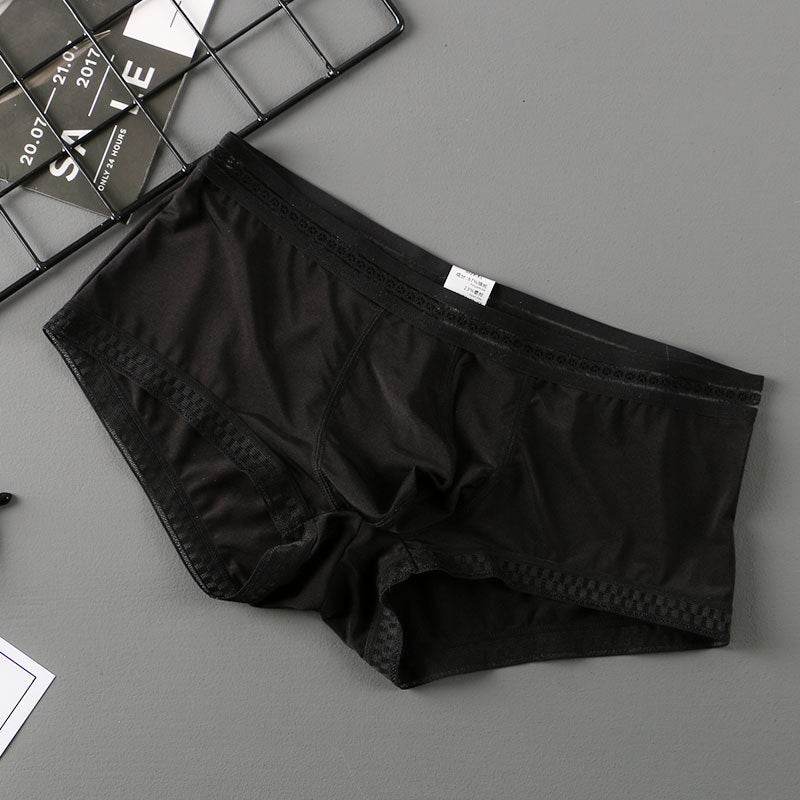 Summer New Translucent Ice Silk Underwear Men Sexy - Mubimart