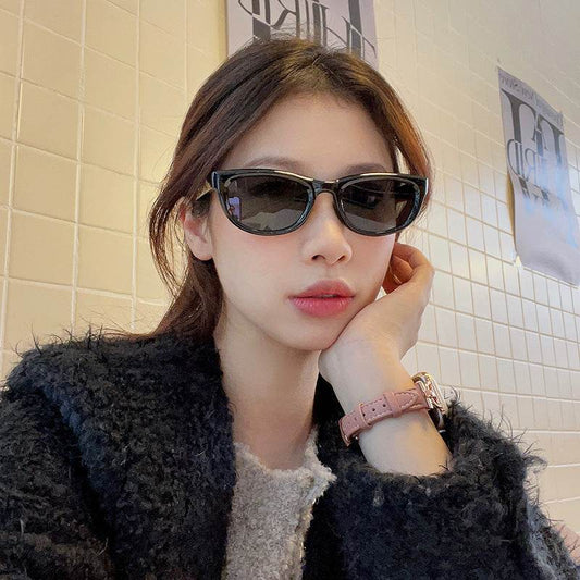 Retro Black Cat Eye UV Resistant Sunglasses - Mubimart