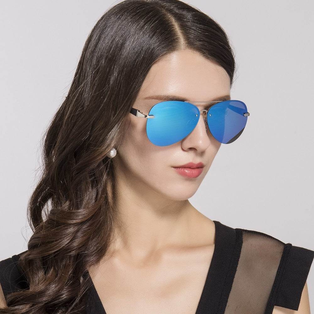 Polarized Sunglasses Classic Rimless - Mubimart
