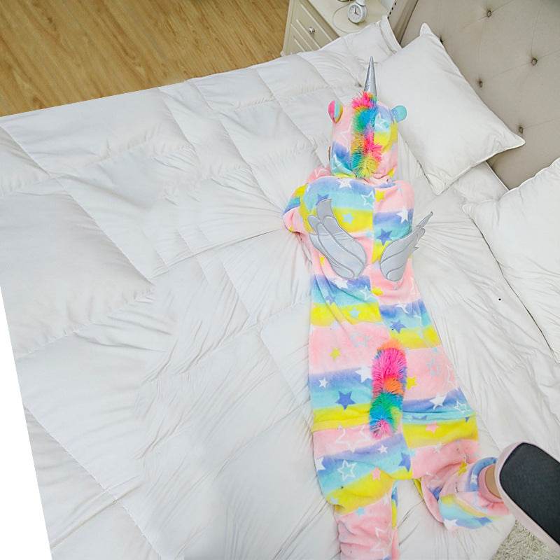 Autumn and winter flannel cartoon nightwear - Mubimart