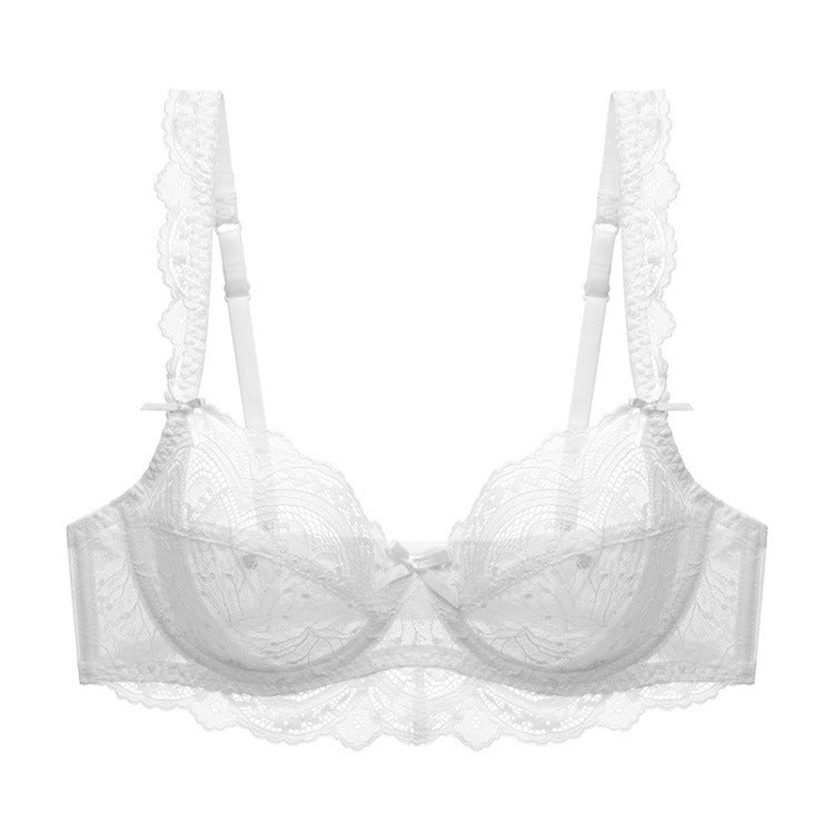 Transparent Lace Bra Ultra-thin Plus Size Bra - Mubimart - Plus Size bra 