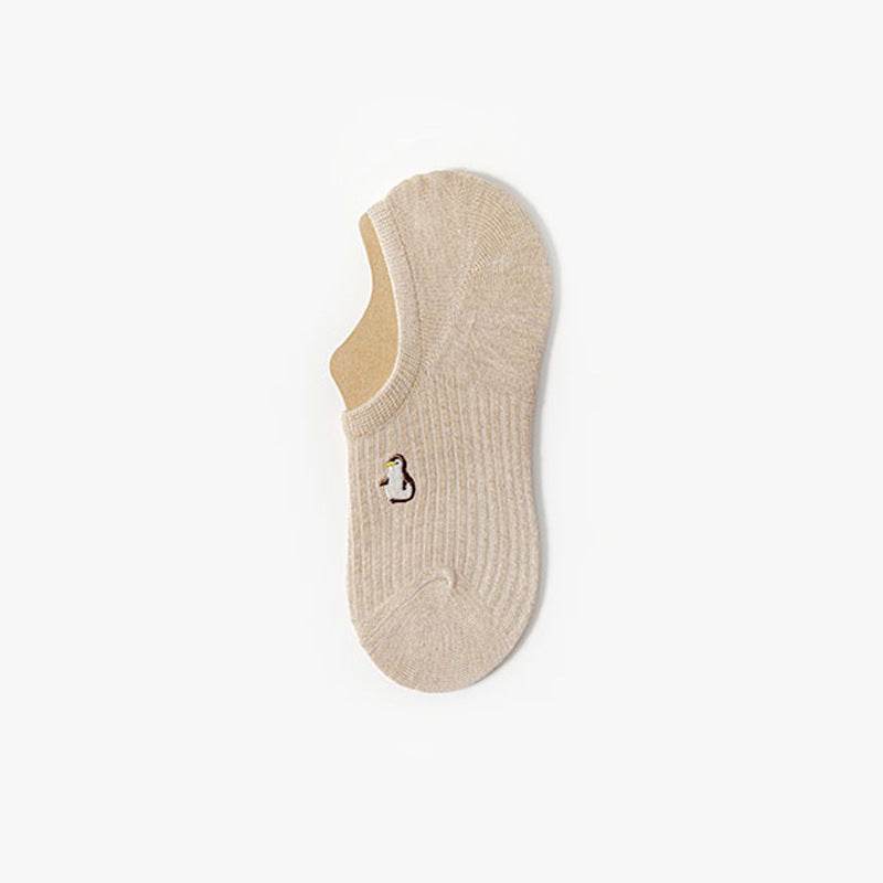 Female Cotton Summer Cute Japanese Tide Low-top Short Socks - Mubimart