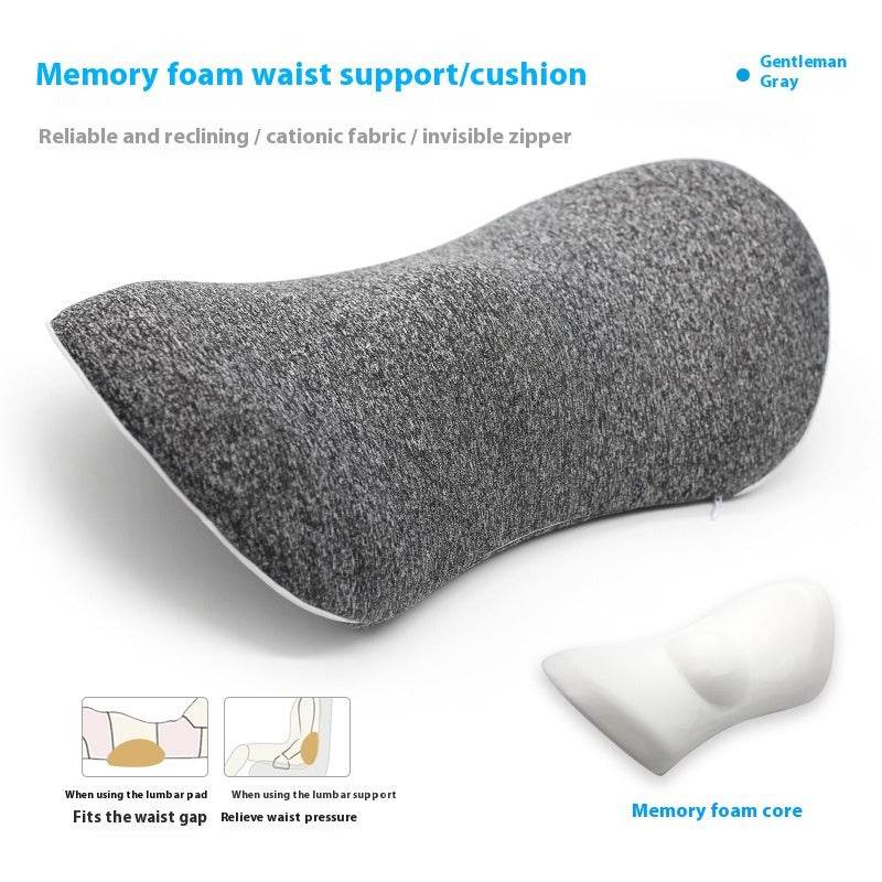 Memory Foam Ingot Lumbar Support Sofa Car And Office Lumbar Support Pillow - Mubimart