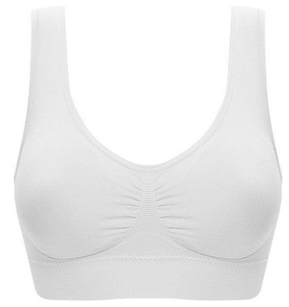 Women Yoga Tank Tops Sports Bra Workout Fitness Running Crop Top - Mubimart