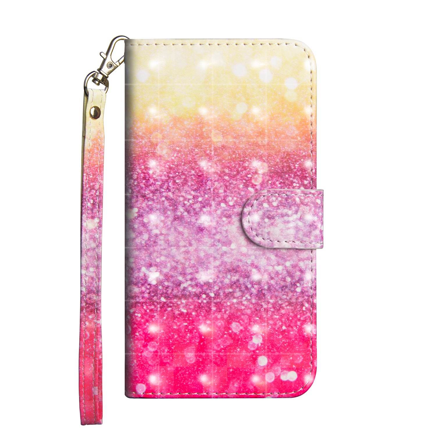 Printed Butterfly Wallet Leather Case - Mubimart