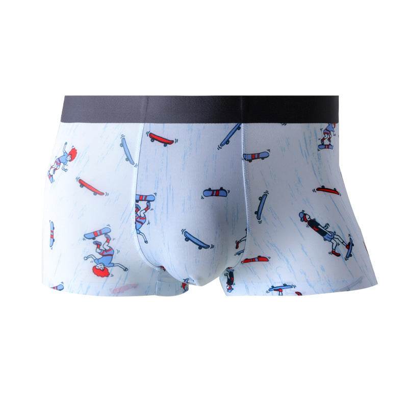 Men's Lightweight Printed Breathable Boxers - Mubimart