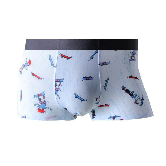 Men's Lightweight Printed Breathable Boxers - Mubimart