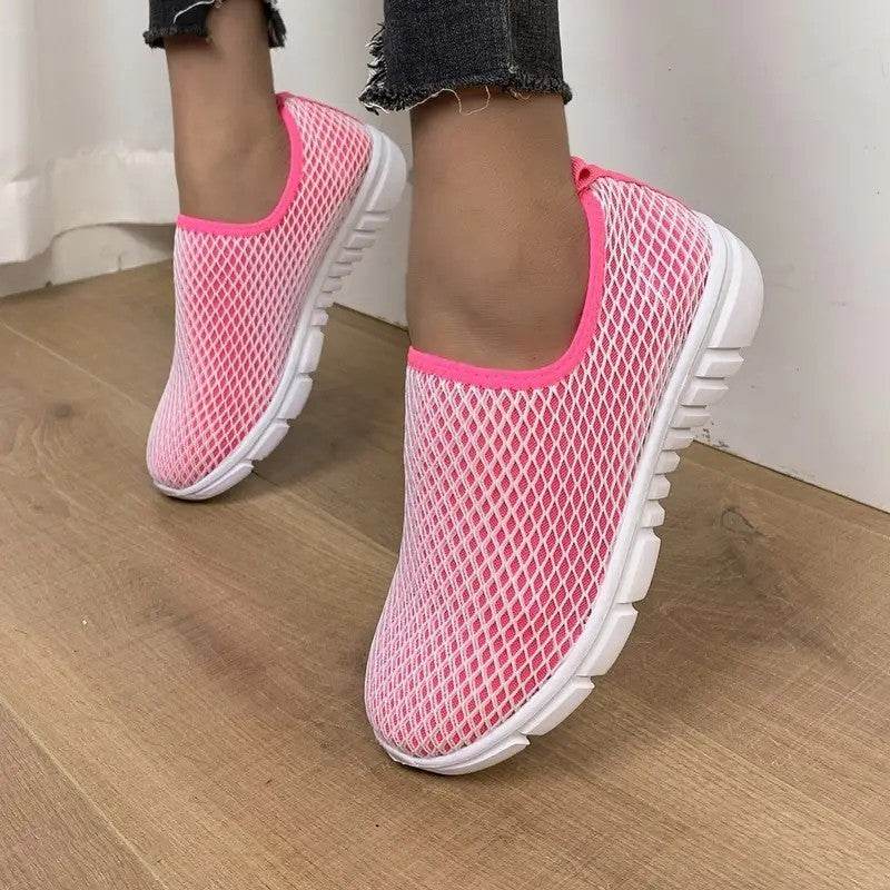 Cnady Color Sports Shoes Summer Walking Running Flats Shoes Women Sneakers - Mubimart