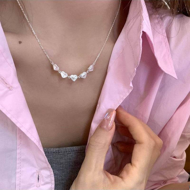 Love Pearl Clavicle Chain Necklace For Women - Mubimart