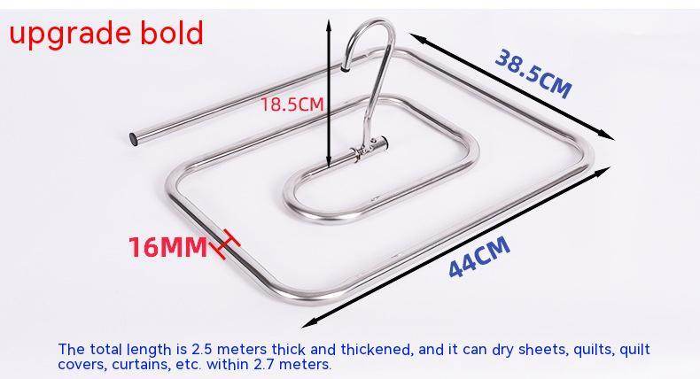 Stainless Steel Spiral Multi-functional Windproof Rotating Clothes Hanger - Mubimart