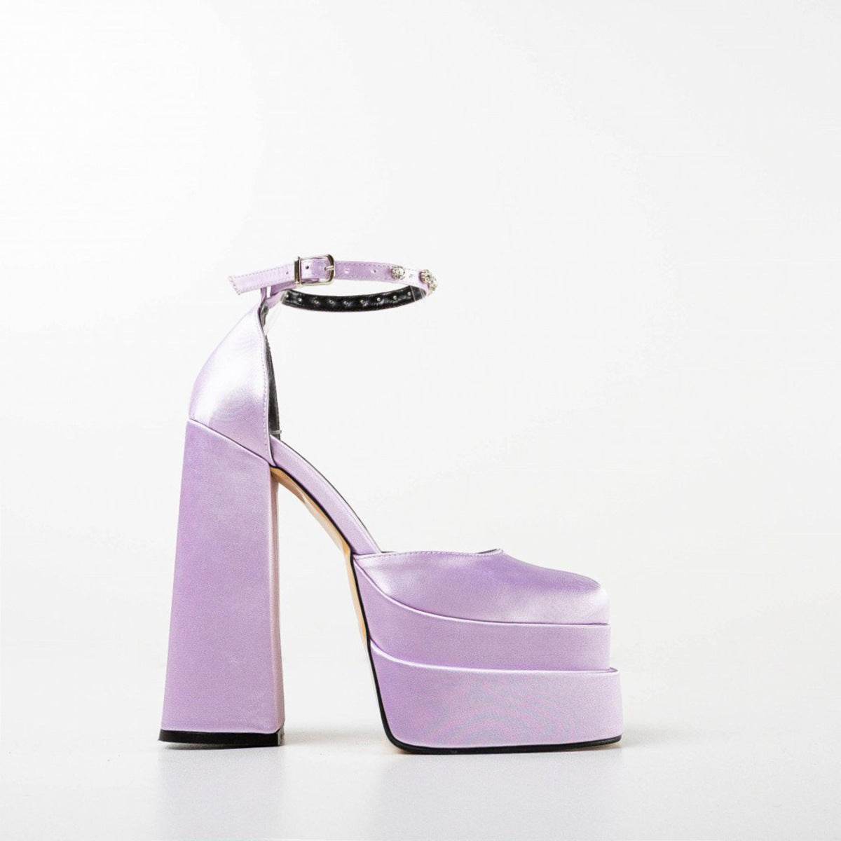 New Fashion 14cm Rhinestone Platform High Heels - Mubimart