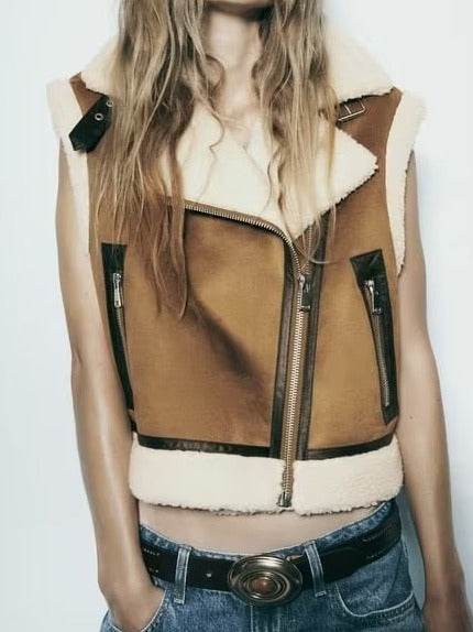 Casual Slim-fit Crop-top Vest For Women - Mubimart