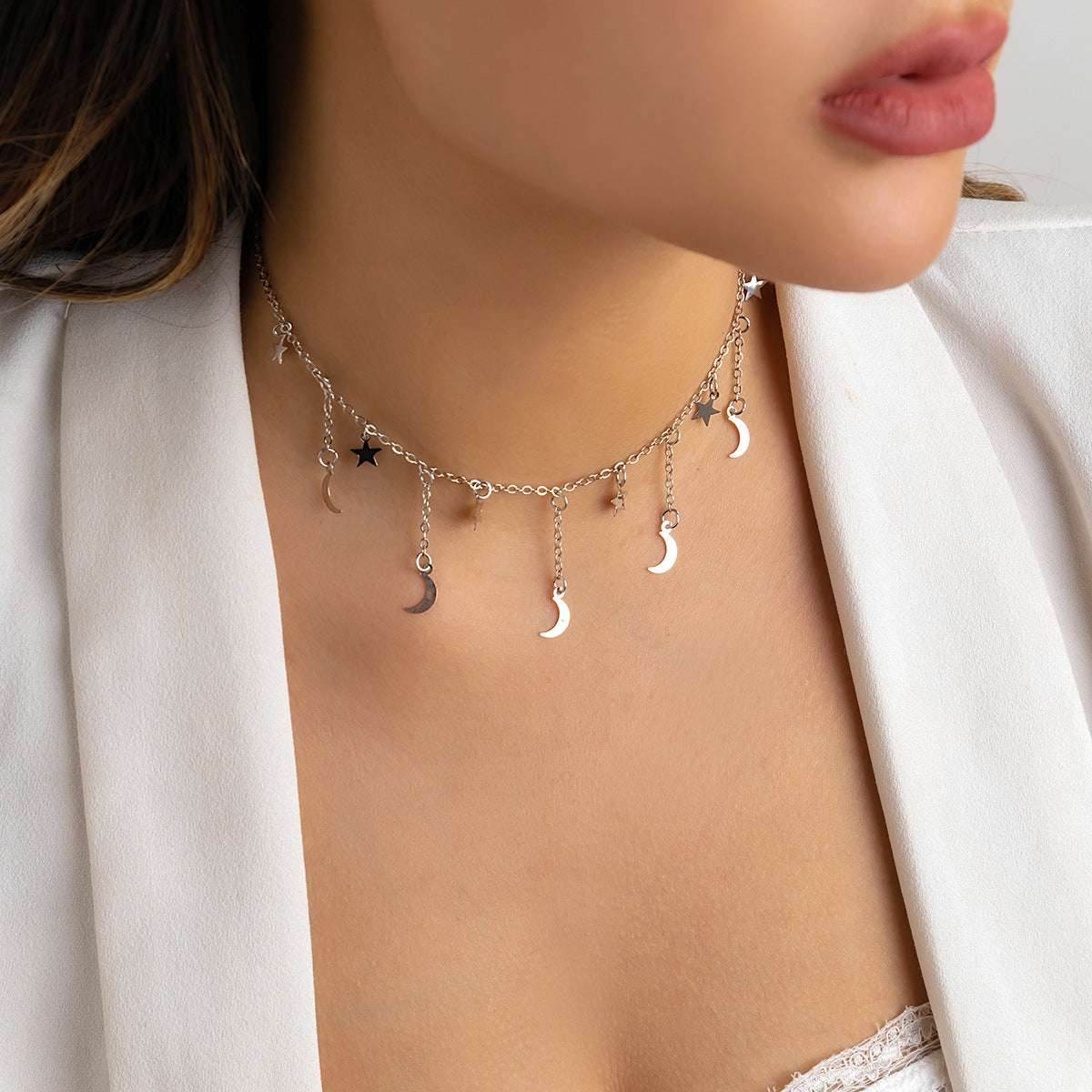 Simple Metal Chain Necklace For Women - Mubimart