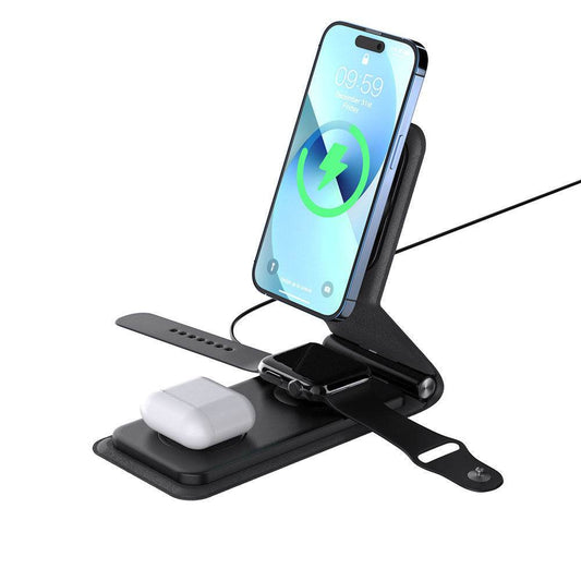 The New Wireless Charger 3-in-1 Folding Wireless Charger - Mubimart