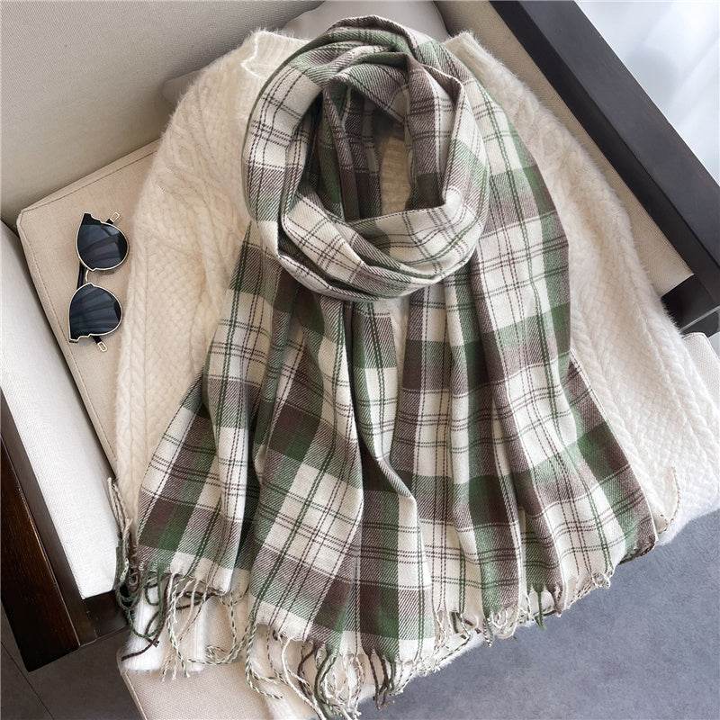 Autumn And Winter Thin Cashmere Long Scarf For Men And Women - Mubimart