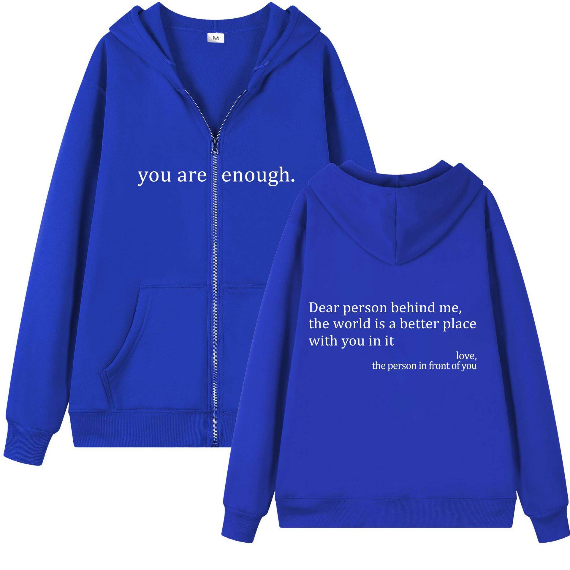 Hoodies Plus Size Sweatshirt Casual Drawstring Zipper Clothes - Mubimart