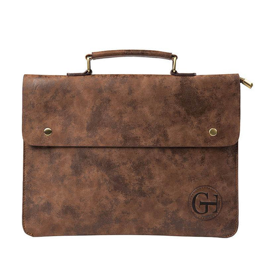 Retro Fashion Casual Slim Document Briefcase - Mubimart