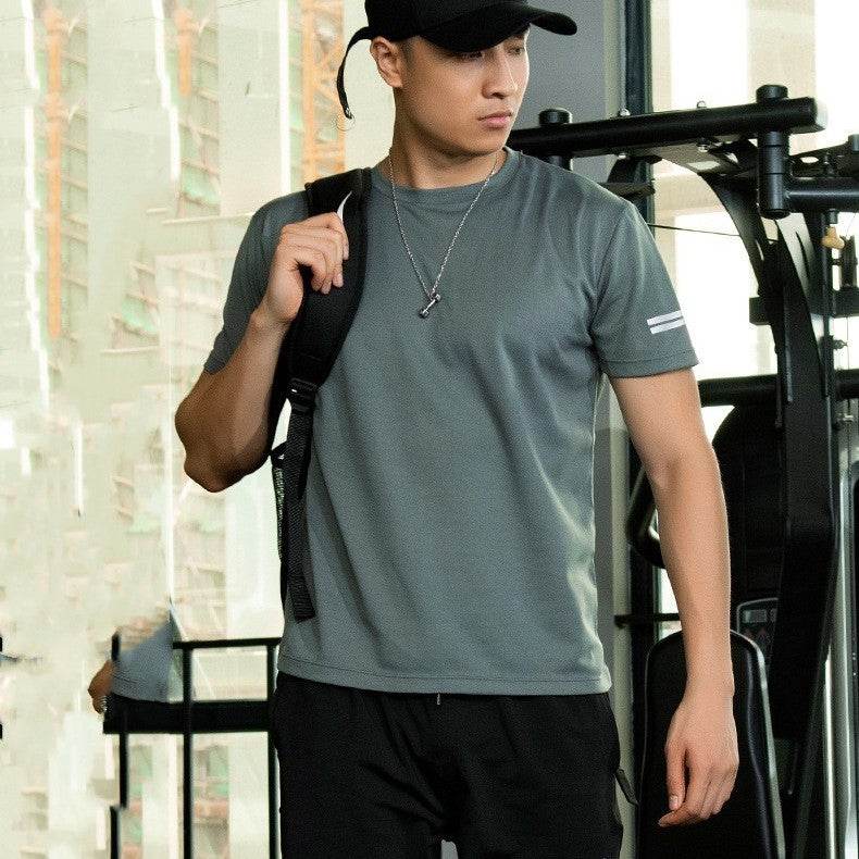 Loose Plus Size Workout Clothes Men's Quick-drying T-shirt - Mubimart