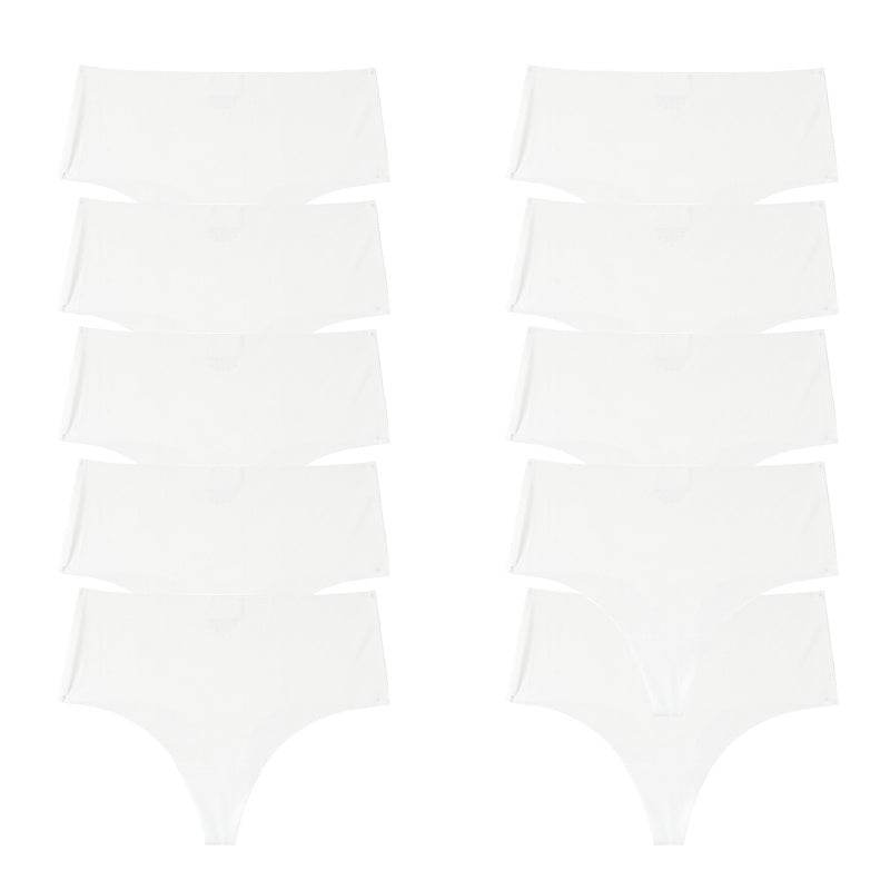 Traceless Women's briefs Pregnant Women Large Size Ice Silk Breathable sports quick dry one-piece briefs - Mubimart