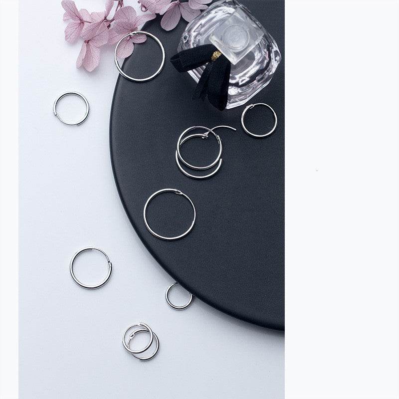 Simple Round Earrings For Men And Women - Mubimart