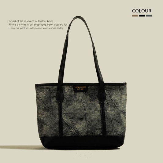 Large Capacity Rhombus Simple Tote Bag Women - Mubimart
