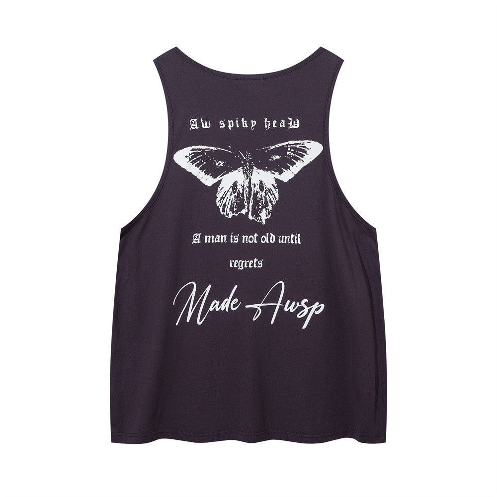 Abstract Butterfly Sports Undershirt Waistcoat T-shirt For Men