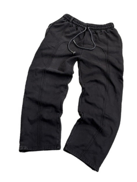 Stretch Rope Sweatpants Casual Trousers