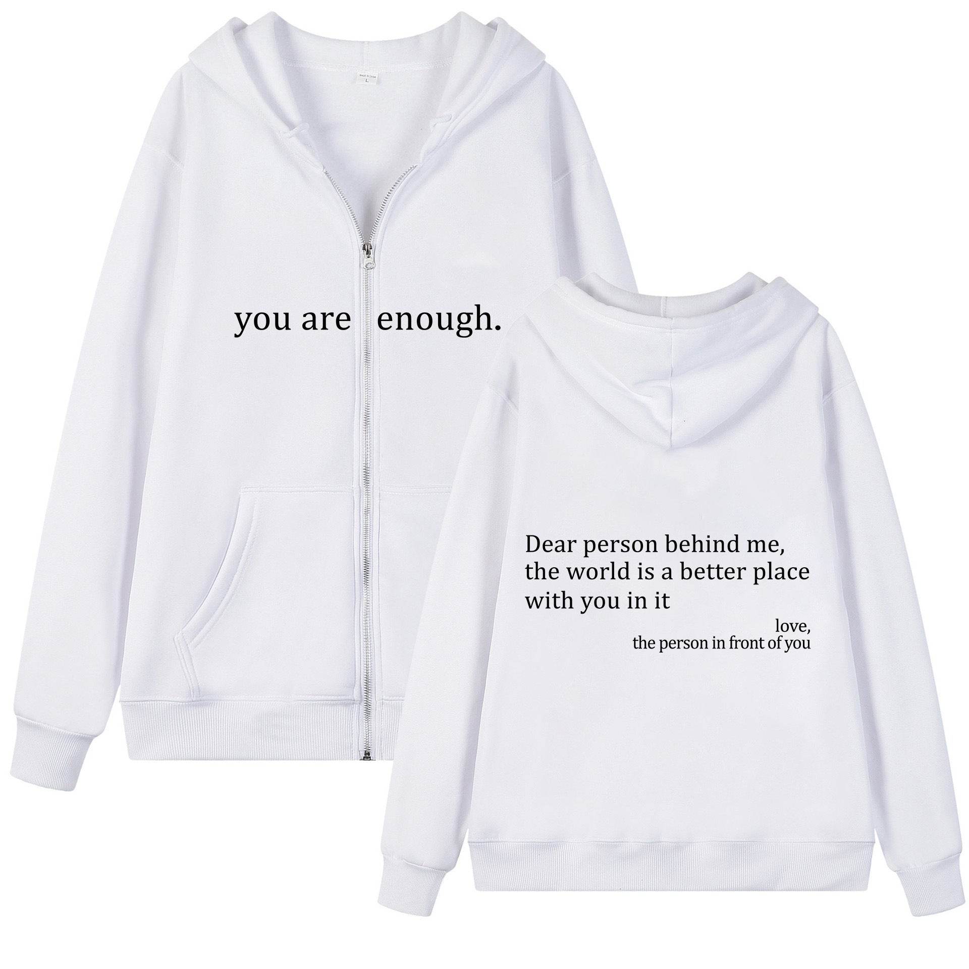 Hoodies Plus Size Sweatshirt Casual Drawstring Zipper Clothes - Mubimart