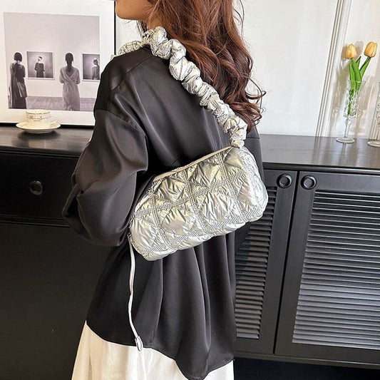 Women's Fashion Rhombus Cloud Satchel - Mubimart