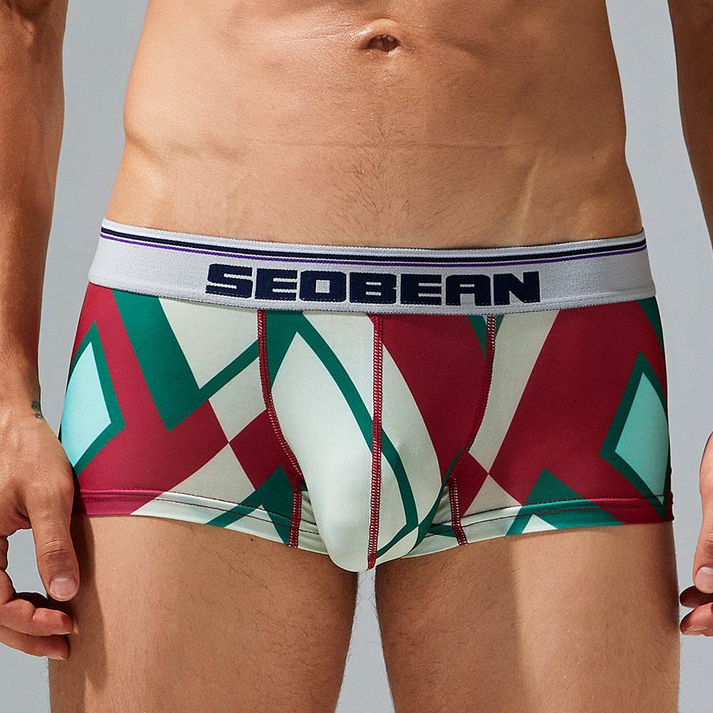 Boxer Low Waist U Convex Boxers - Mubimart