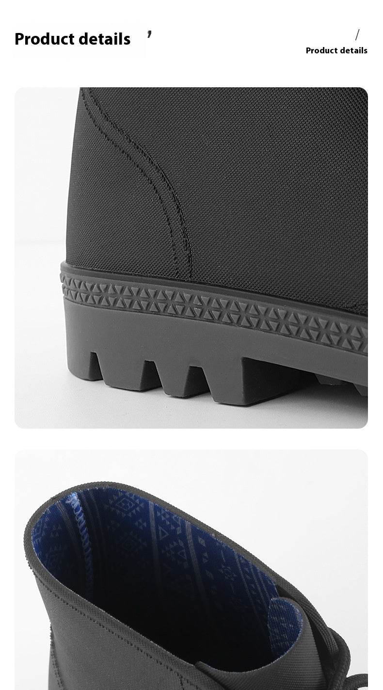 Rain Waterproof Rubber Short Boots - Mubimart