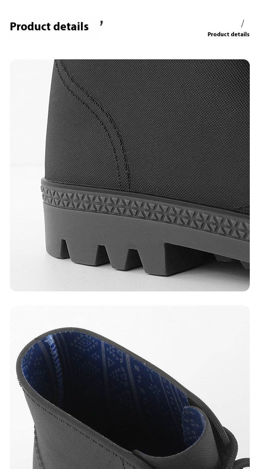 Rain Waterproof Rubber Short Boots - Mubimart