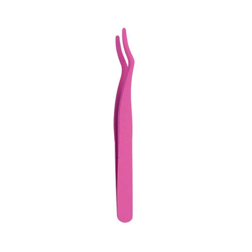 Stainless Steel Eyelash Curler Aid Tweezers - Mubimart