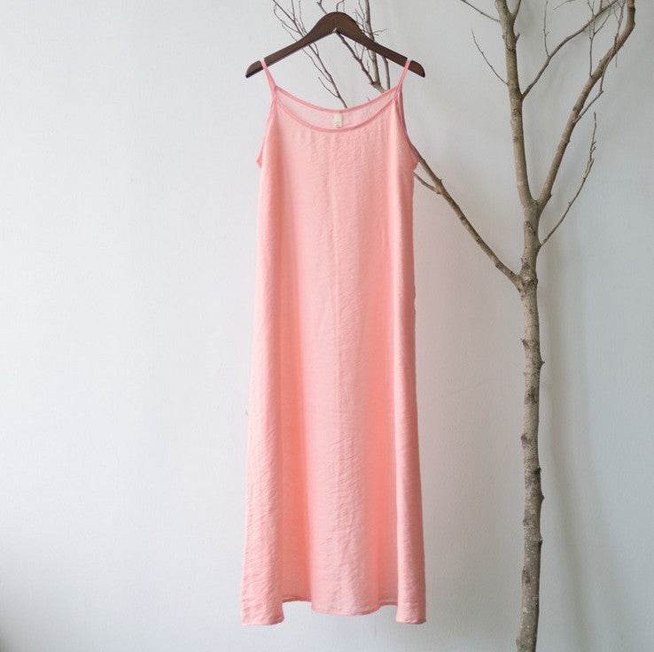 Women's Bottoming Camisole Loose Dress - Mubimart