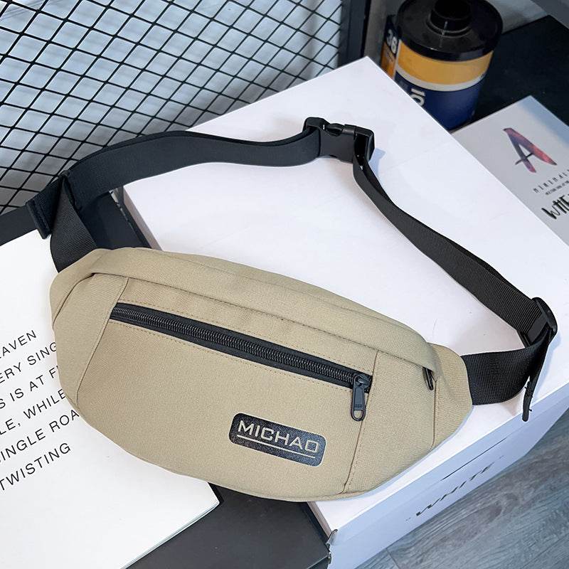 Fashion Nylon Fanny Pack Men's And Women's Same Sports And Leisure Messenger Bag - Mubimart