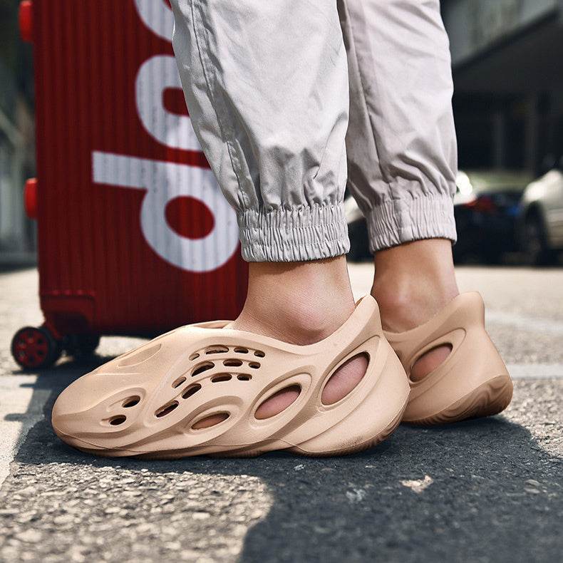 Non Slip Slides Slippers Clogs Closed-toe Garden Shoes Outdoor Sandals Beach Shoes - Mubimart