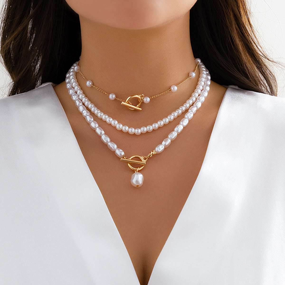 Irregular Chain Clavicle Necklace Women - Mubimart