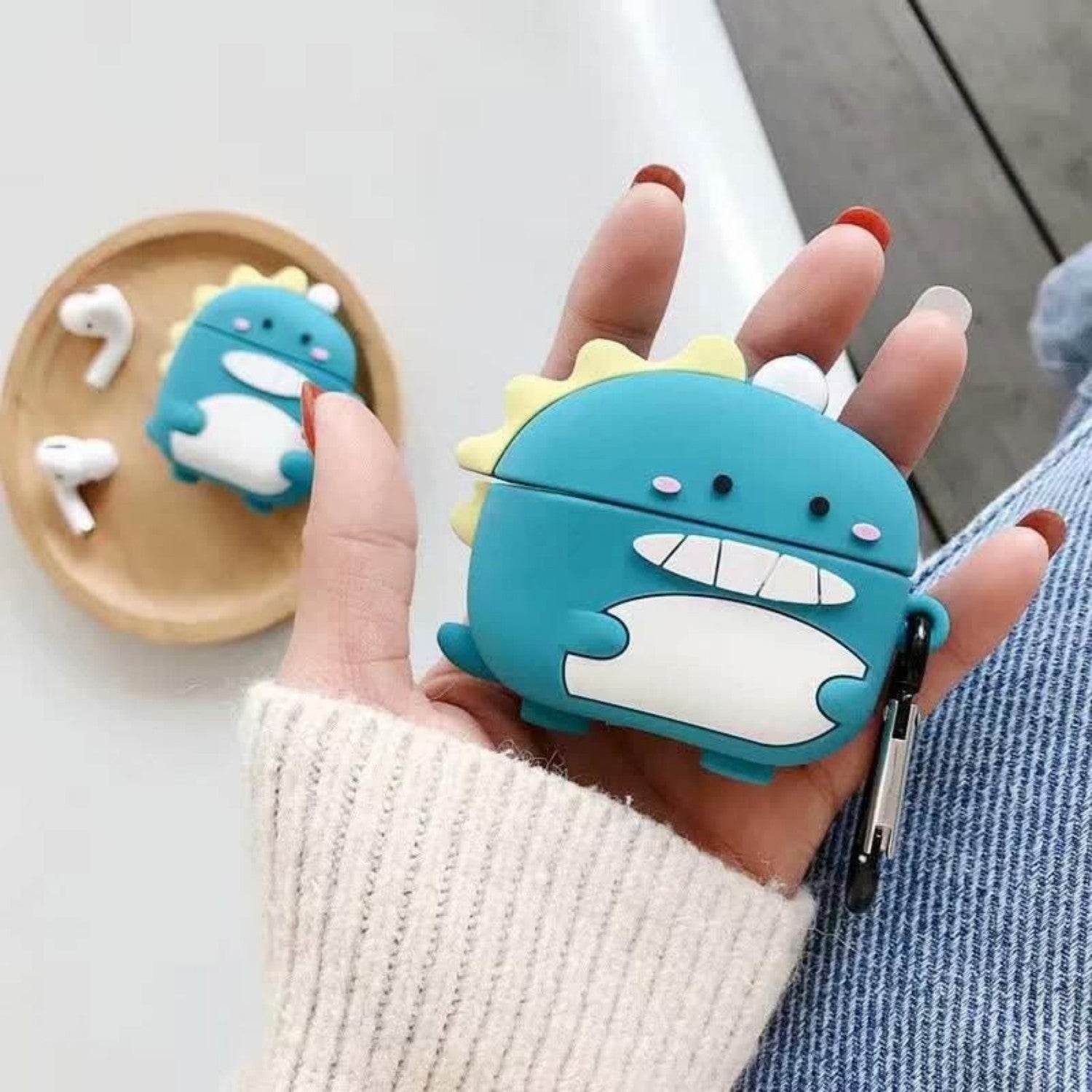 Silicone Earphone Case Cartoon Bag - Mubimart