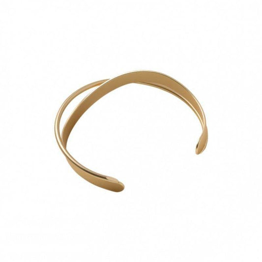 Geometric Cross Bangle Bracelet - Mubimart