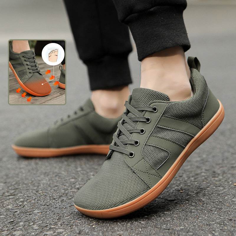 Couple Breathable Lace-up Mesh Shoes Casual Walking Sneakers Men Non-slip Running Sports Shoes Women - Mubimart