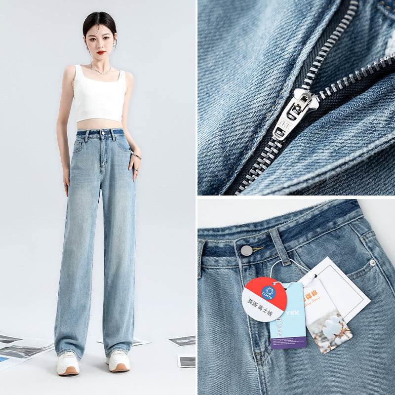 Fashionable Narrow Wide-leg Jeans For Women - Mubimart