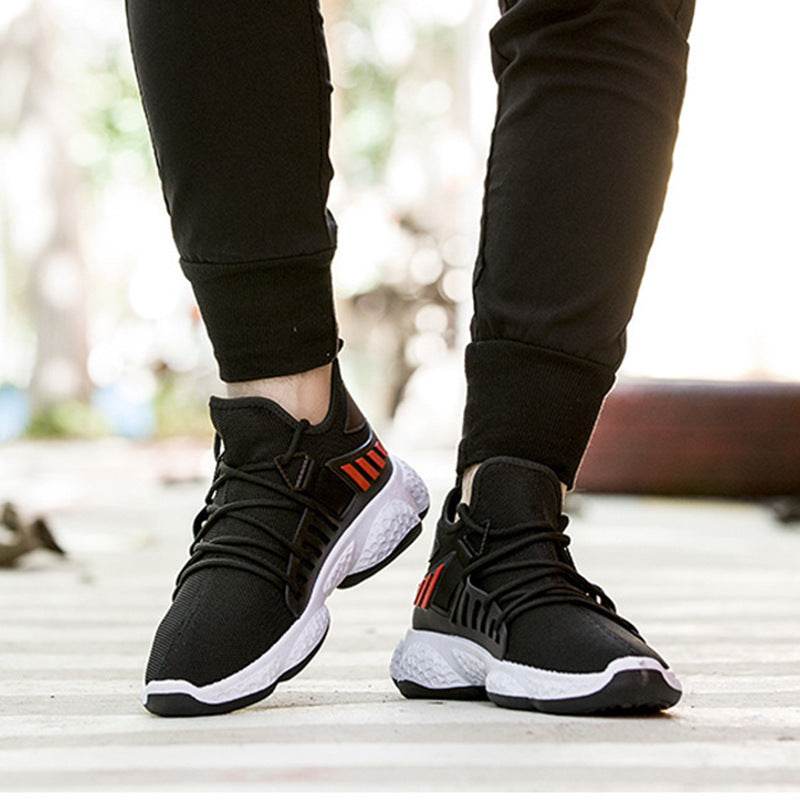 Men Sneakers Breathable Mesh Sports Shoes - Mubimart