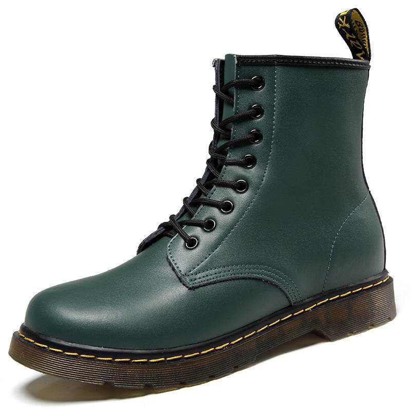 Women's Boots Combat Ankle Boots Lace Up Shoes - Mubimart